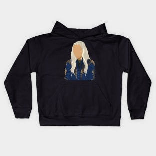 alina with white hair Kids Hoodie